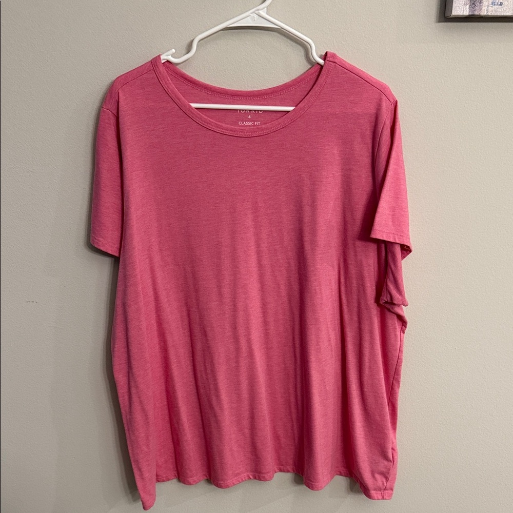 Torrid Classic Fit Pink Tee
